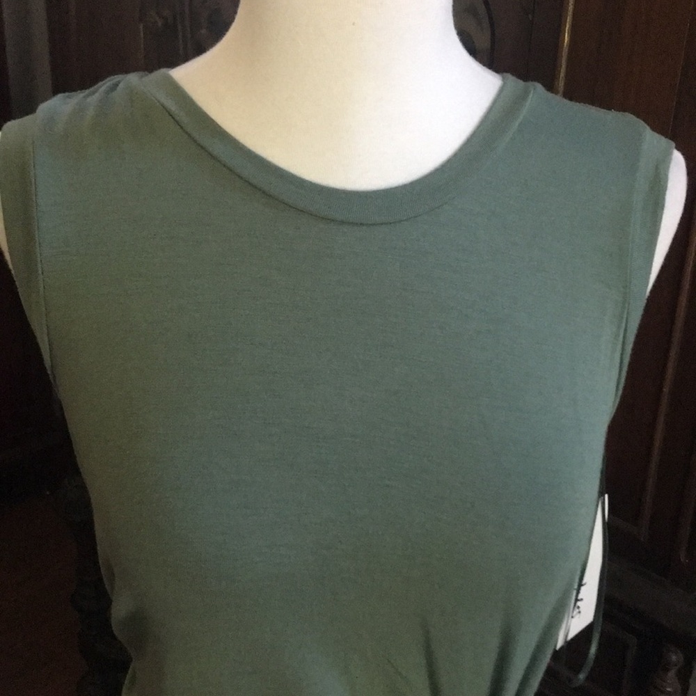 NWT Maison Jules Pale Sage Knit Sheath Dress. - Picture 2 of 6